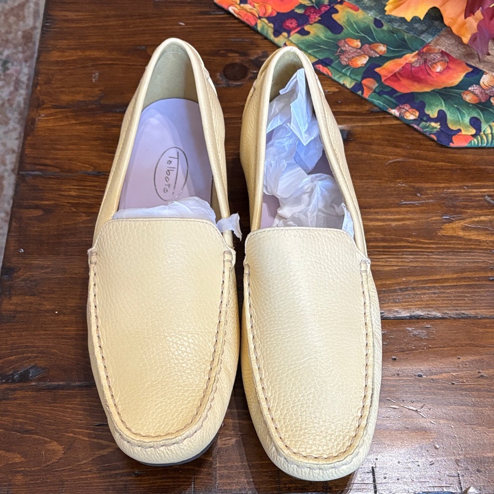 Talbots Soft Yellow Loafers